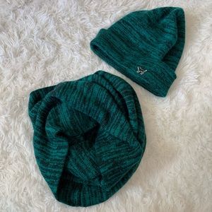 DONATED • PINK Victoria’s Secret Beanie & Infinity Scarf Set, One Size